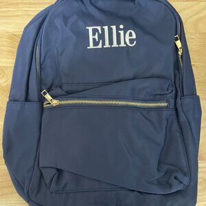 Viv&Lou Navy Nylon Backpack personalized with Ellie - New